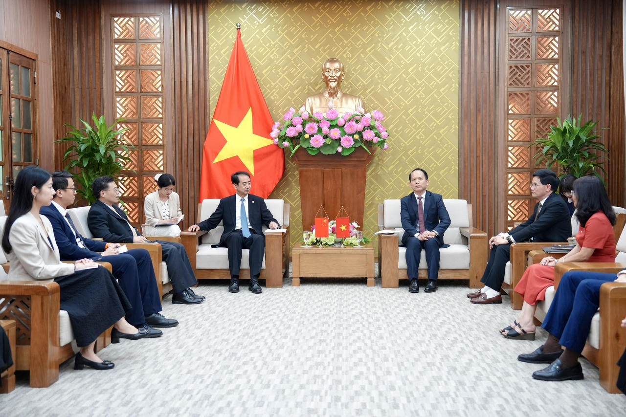 Quang cảnh buổi tiếp.