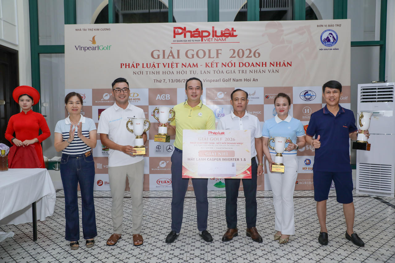 Đ&ecirc;m Gala t&ocirc;n vinh c&aacute;c golfer xuất sắc tại Golf Championship Ph&aacute;p luật Việt Nam &ndash; Kết nối Doanh nh&acirc;n 2026