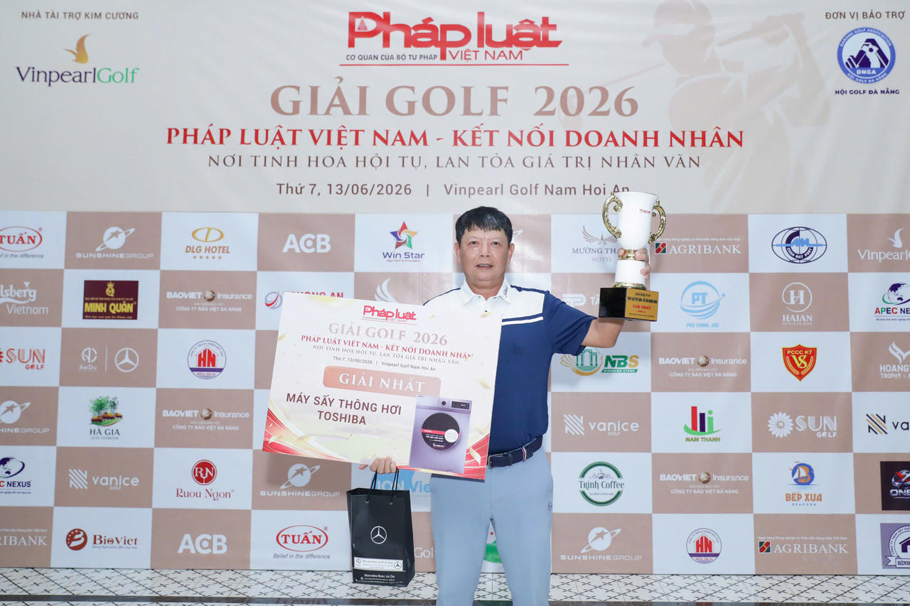 Đ&ecirc;m Gala t&ocirc;n vinh c&aacute;c golfer xuất sắc tại Golf Championship Ph&aacute;p luật Việt Nam &ndash; Kết nối Doanh nh&acirc;n 2026