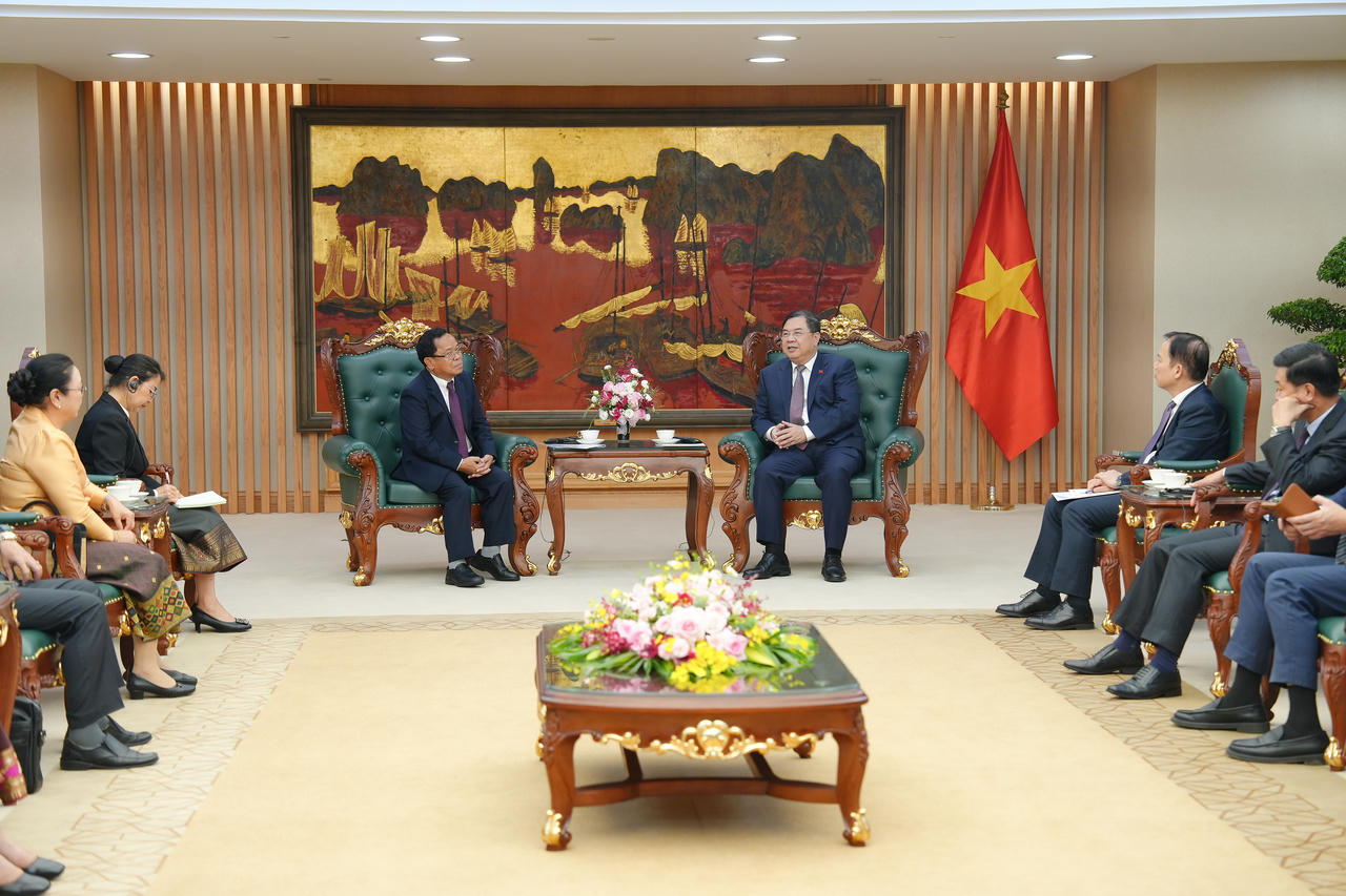 To&agrave;n cảnh buổi tiếp. Ảnh: P.Mai