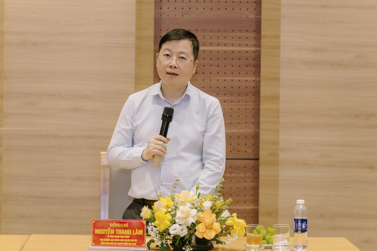 &Ocirc;ng Nguyễn Thanh L&acirc;m - Ủy vi&ecirc;n Trung ương Đảng, Ph&oacute; trưởng ban Tuy&ecirc;n gi&aacute;o v&agrave; D&acirc;n vận Trung ương.