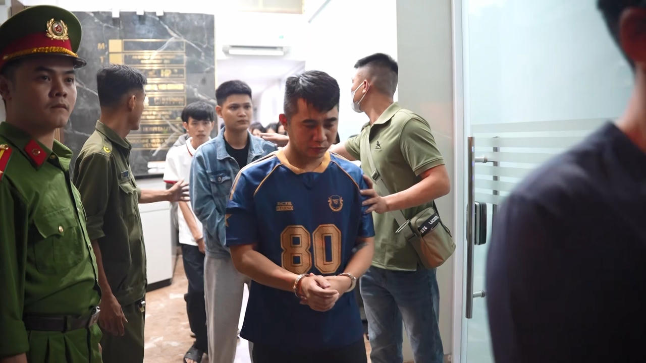 Một số đối tượng bị bắt.