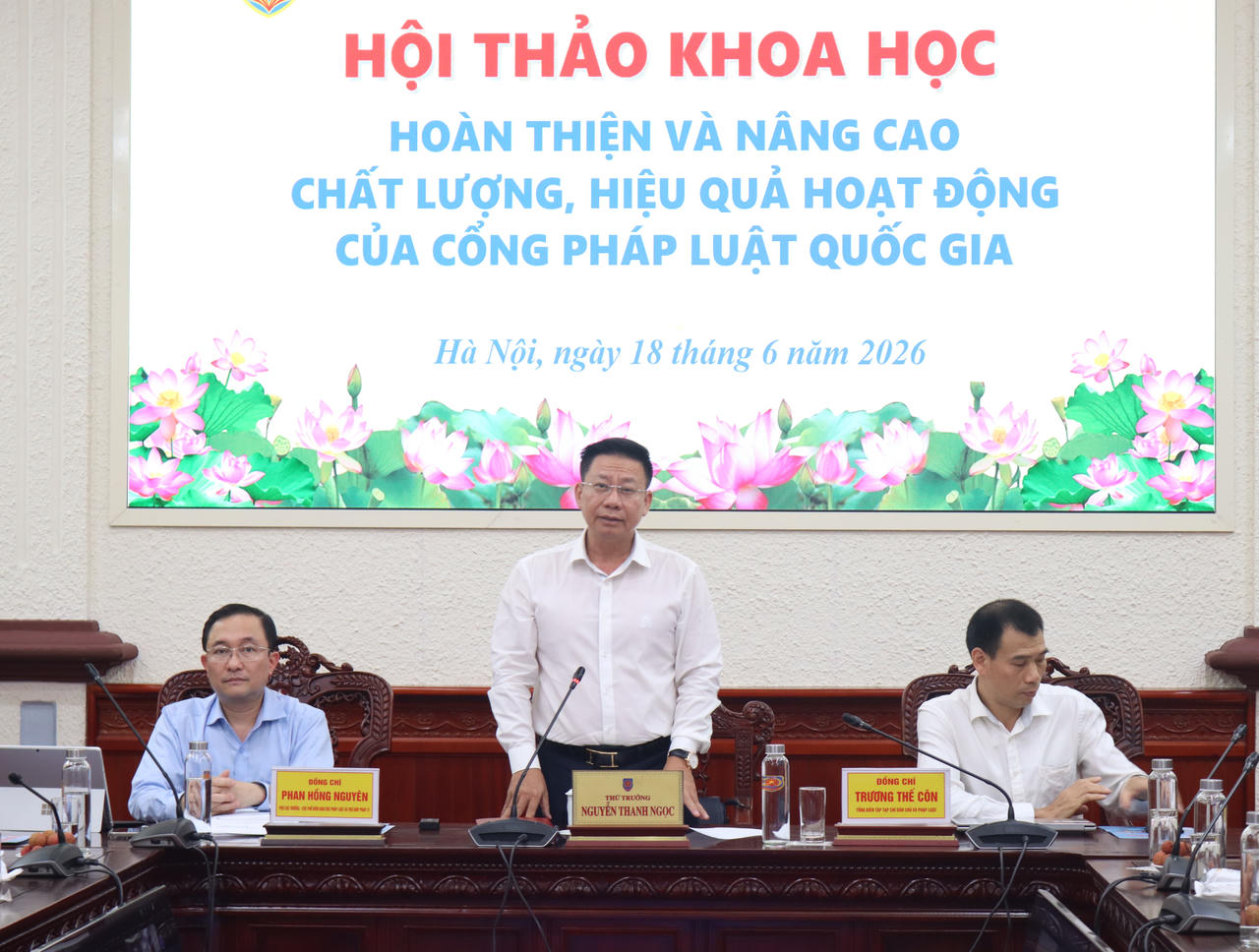 Thứ trưởng Nguyễn Thanh Ngọc ph&aacute;t biểu khai mạc