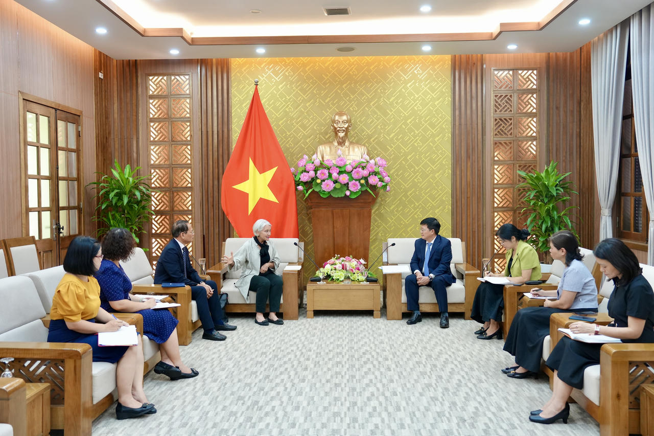 Quang cảnh buổi tiếp.