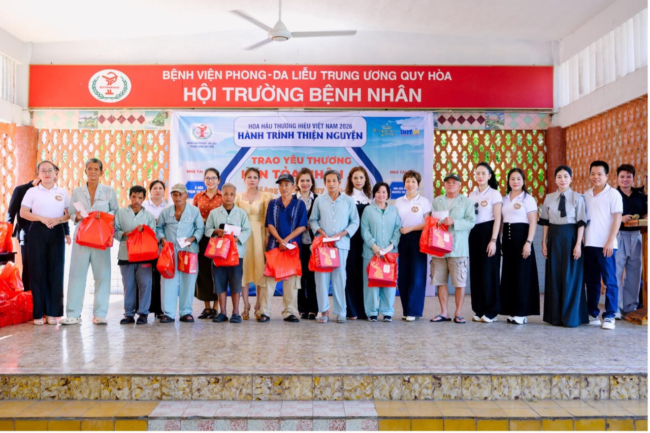 Mang yêu thương đến Quy Hòa, Hoa hậu Thương hiệu Việt Nam 2026 viết tiếp hành trình nhân ái