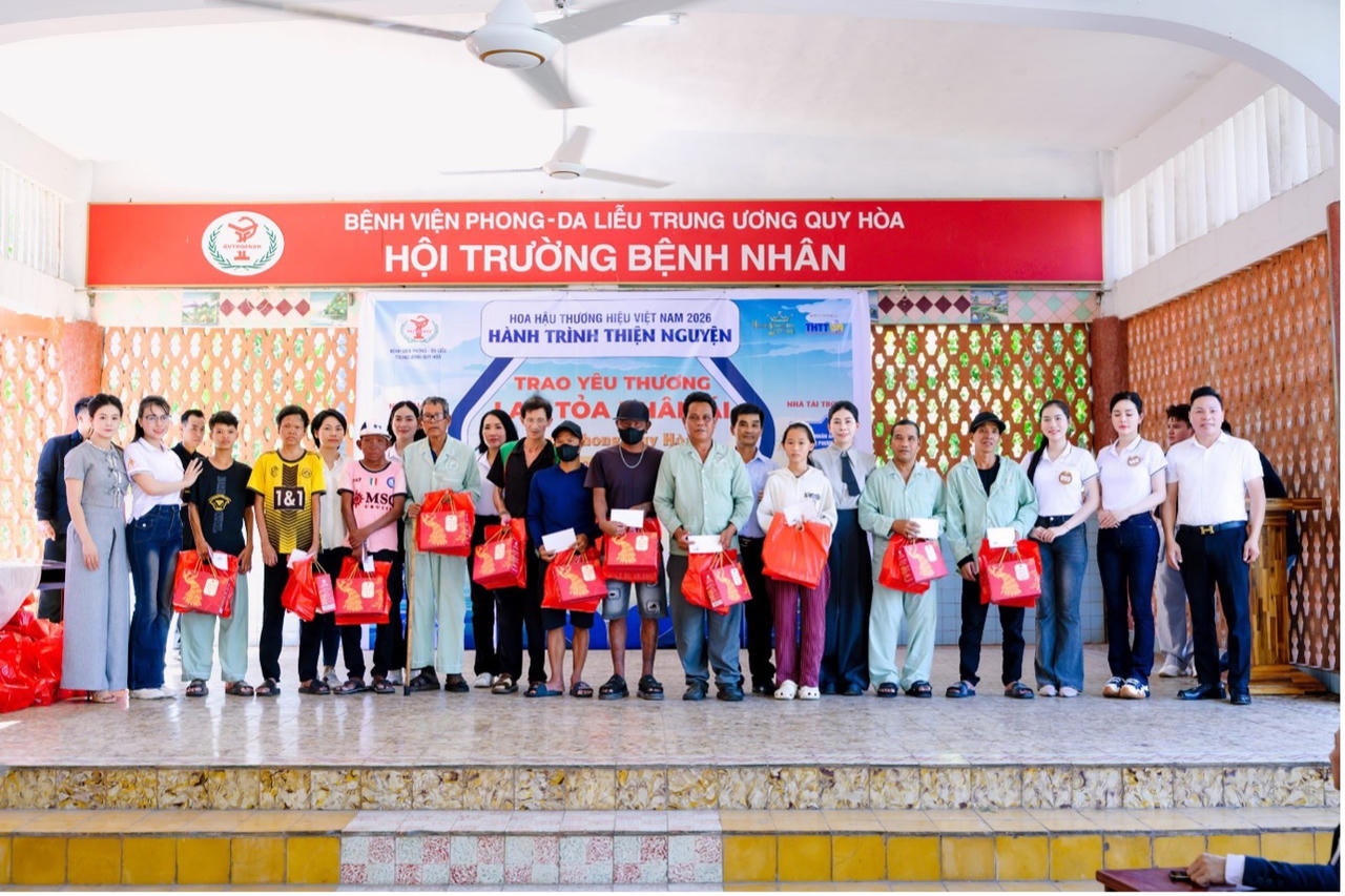 Mang yêu thương đến Quy Hòa, Hoa hậu Thương hiệu Việt Nam 2026 viết tiếp hành trình nhân ái