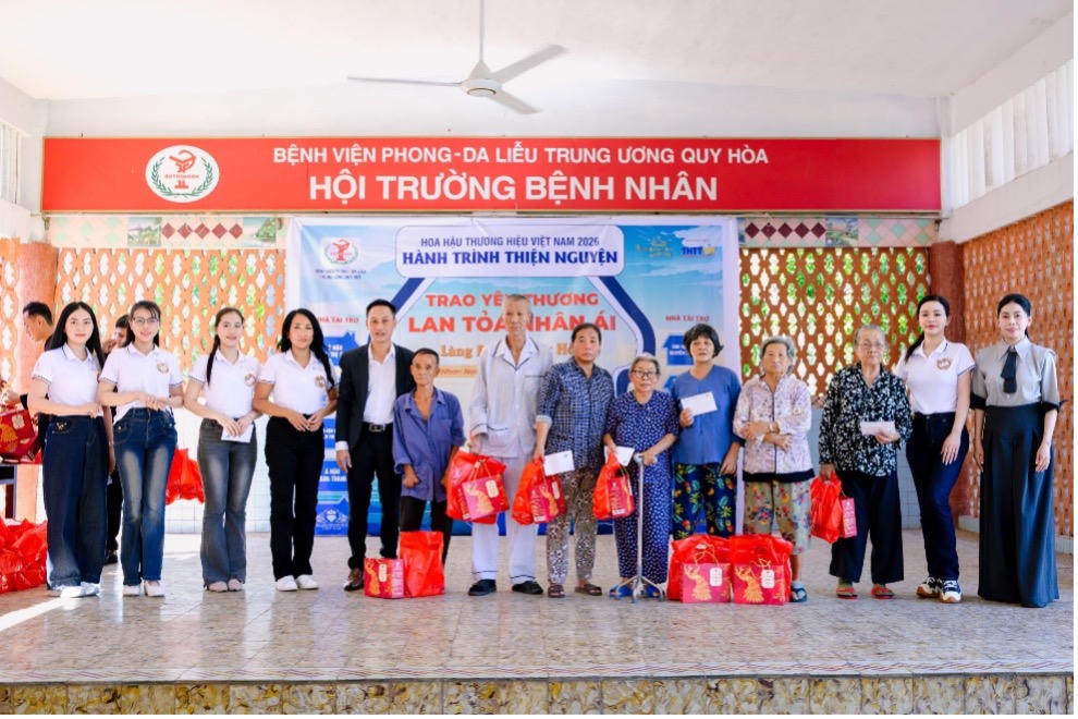 Mang yêu thương đến Quy Hòa, Hoa hậu Thương hiệu Việt Nam 2026 viết tiếp hành trình nhân ái