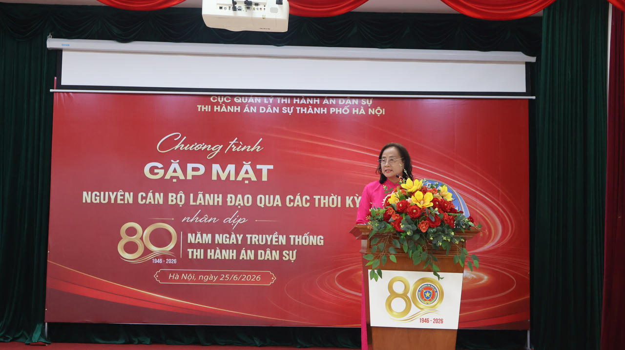 Nguy&ecirc;n Ph&oacute; Cục trưởng Thi h&agrave;nh &aacute;n d&acirc;n sự th&agrave;nh phố H&agrave; Nội Nguyễn Thị Kim Thoa&nbsp;chia sẻ về những kỷ niệm thời kỳ c&ocirc;ng t&aacute;c.