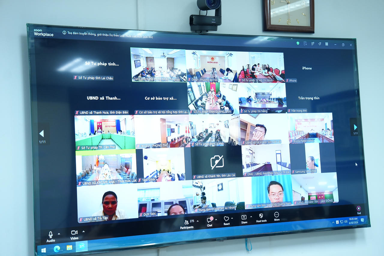 C&aacute;c điểm cầu trực tuyến.