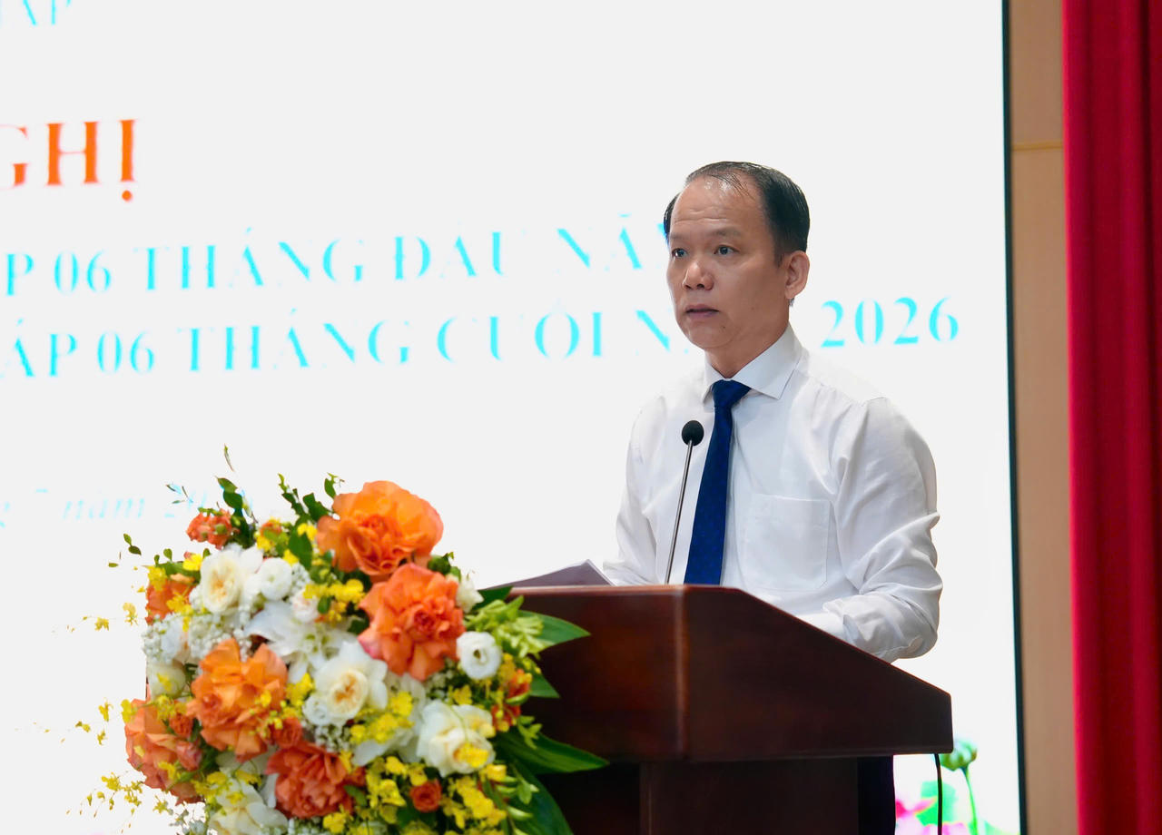 Bộ trưởng Ho&agrave;ng Thanh T&ugrave;ng ph&aacute;t biểu khai mạc Hội nghị