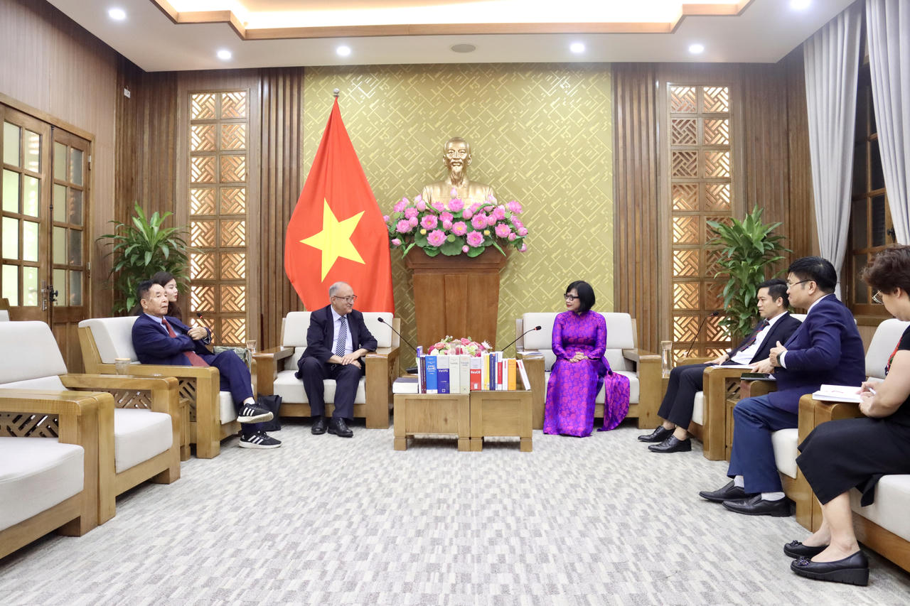 Quang cảnh buổi tiếp.&nbsp;