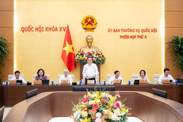 Chủ tịch Quốc hội Trần Thanh Mẫn ph&aacute;t biểu khai mạc Phi&ecirc;n họp&nbsp;