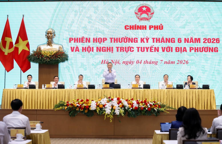 Nghị quyết phi&ecirc;n họp Ch&iacute;nh phủ thường kỳ th&aacute;ng 6/2026 v&agrave; Hội nghị Ch&iacute;nh phủ với địa phương- Ảnh 1.