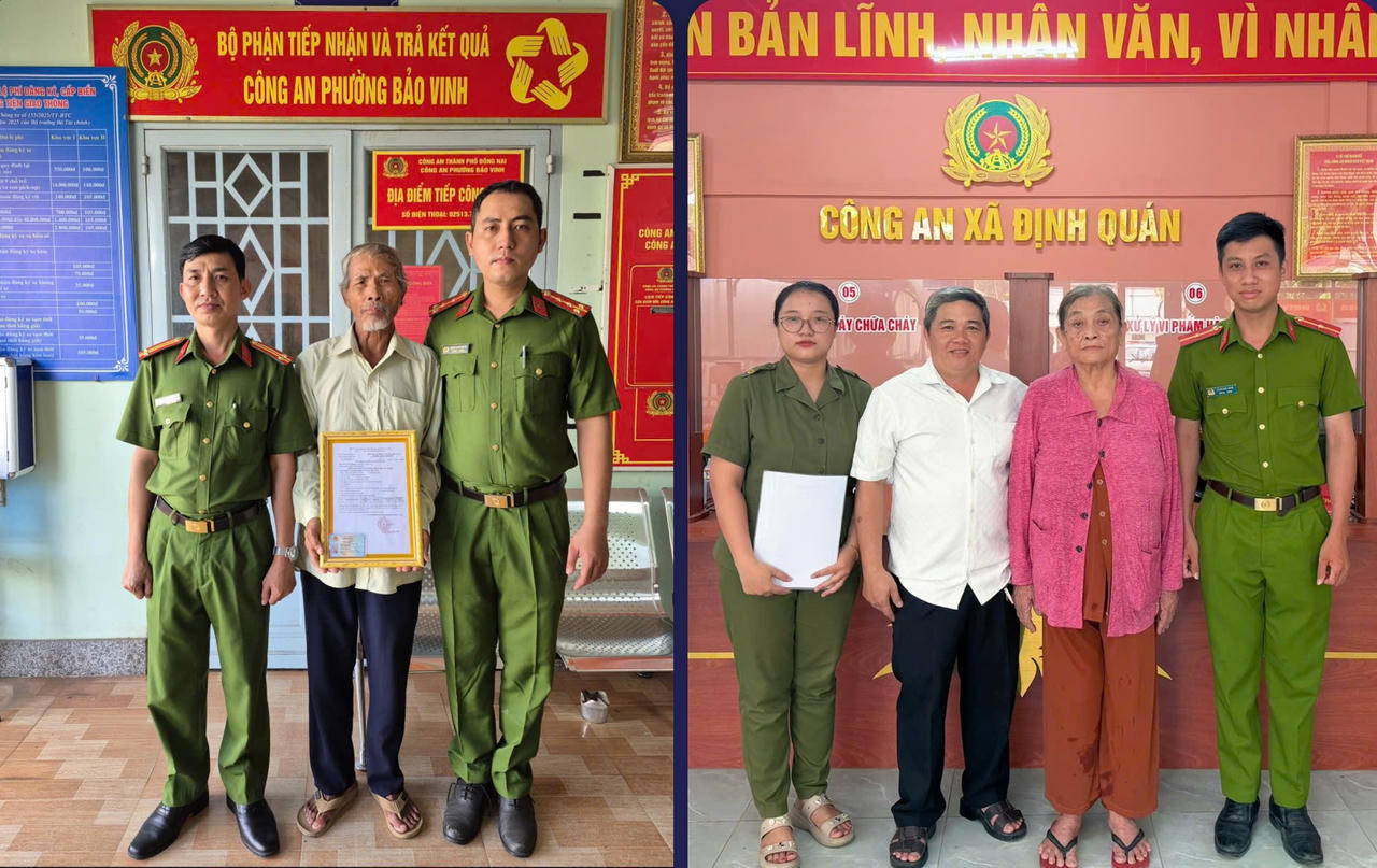 C&ocirc;ng an x&atilde;, phường thực hiện trao căn cước c&ocirc;ng d&acirc;n