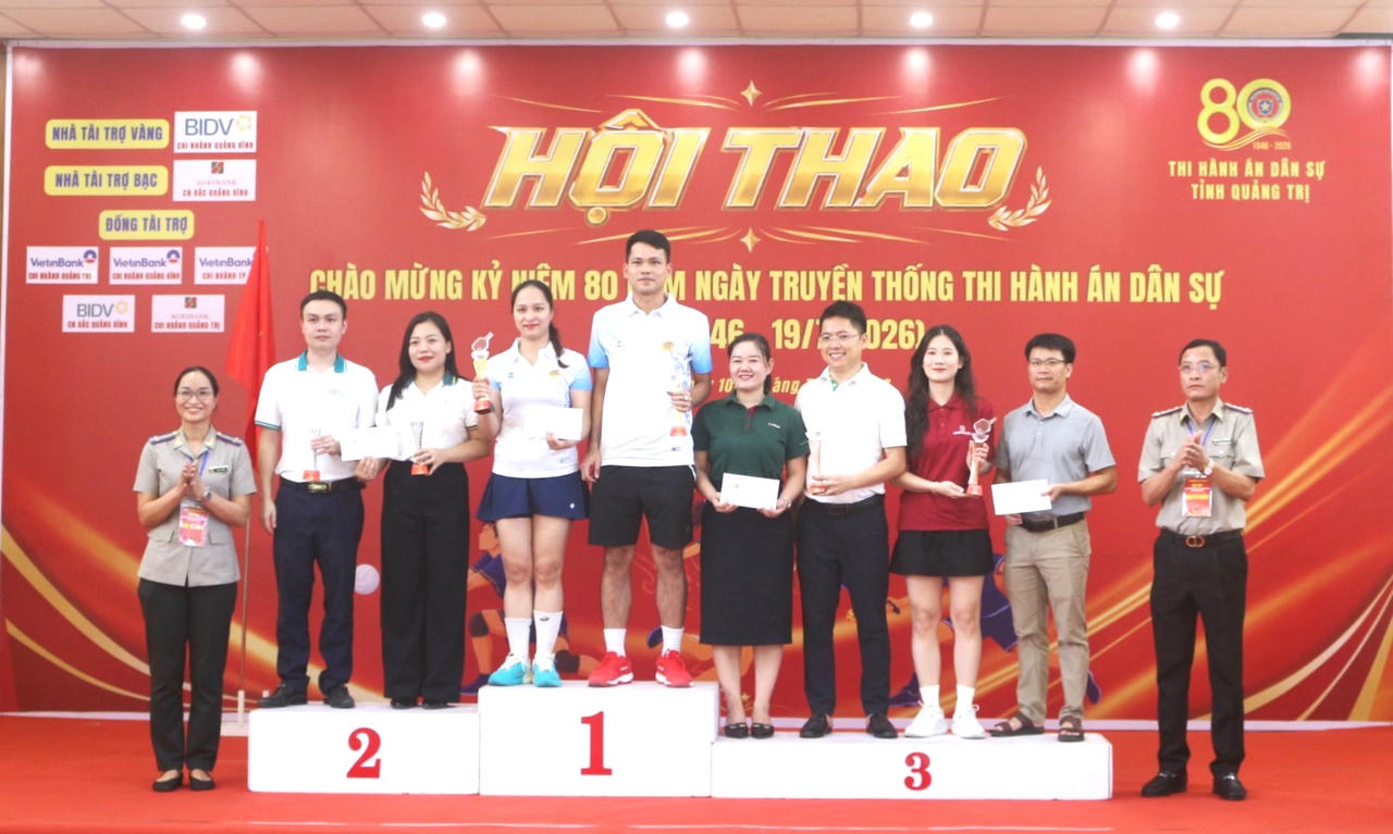 16 Đoàn tranh tài tại Hội thao chào mừng 80 năm Ngày truyền thống Thi hành án dân sự