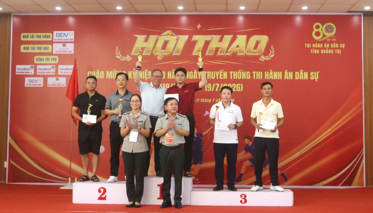 16 Đoàn tranh tài tại Hội thao chào mừng 80 năm Ngày truyền thống Thi hành án dân sự