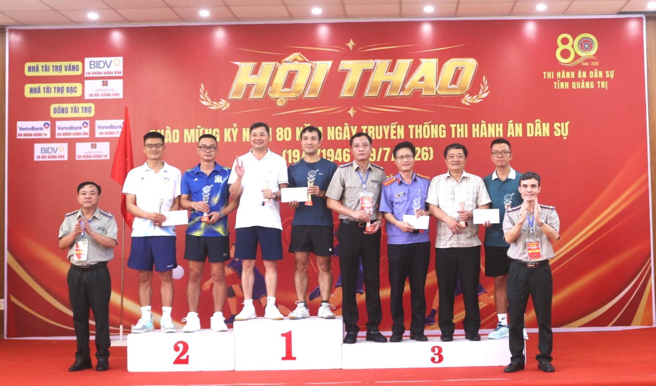 16 Đoàn tranh tài tại Hội thao chào mừng 80 năm Ngày truyền thống Thi hành án dân sự