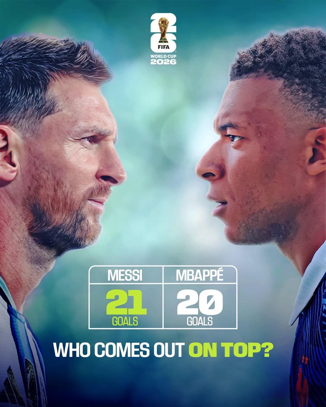 Messi đối đầu với Mbappe lu&ocirc;n được c&ocirc;ng ch&uacute;ng chờ đợi (Ảnh FIFA)