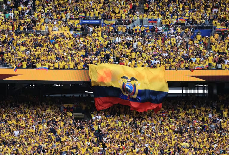 Cổ động vi&ecirc;n Ecuador đ&atilde; ăn mừng cuồng nhiệt khi thắng đội tuyển Đức tại s&acirc;n vận động n&agrave;y (Ảnh FIFA)