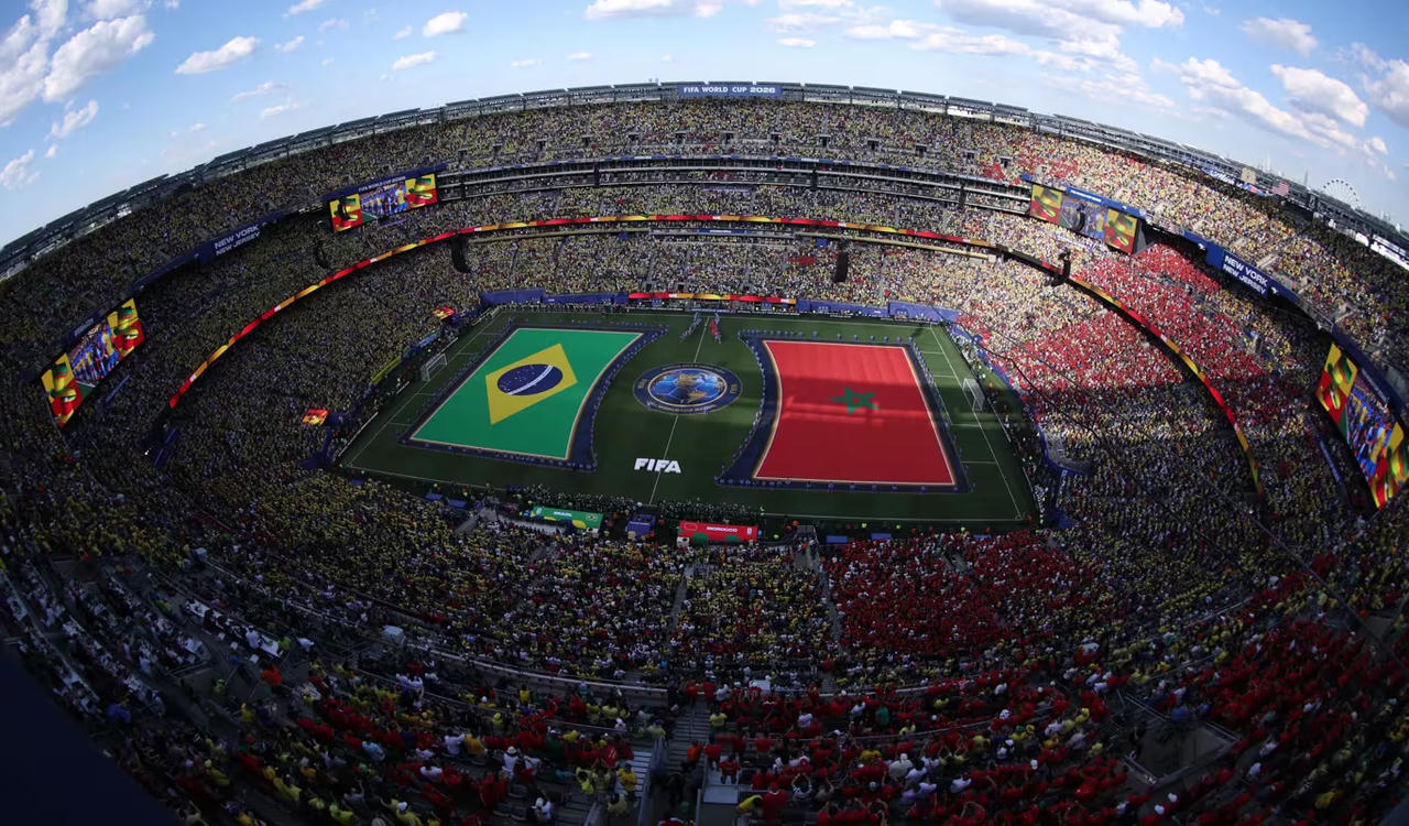 Trận đấu Brazil gặp Ma-rốc ở v&ograve;ng bảng đ&atilde; diễn ra tại s&acirc;n New York New Jersey (Ảnh FIFA)