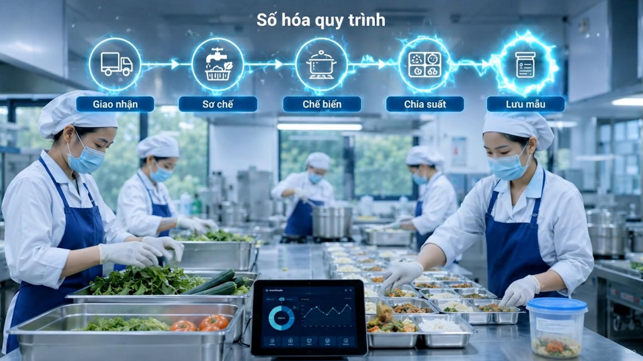 Cơ quan quản l&yacute; c&oacute; thể theo d&otilde;i t&igrave;nh h&igrave;nh an to&agrave;n thực phẩm tại c&aacute;c trường học theo thời gian thực, kịp thời ph&aacute;t hiện bất thường v&agrave; chỉ đạo xử l&yacute;.