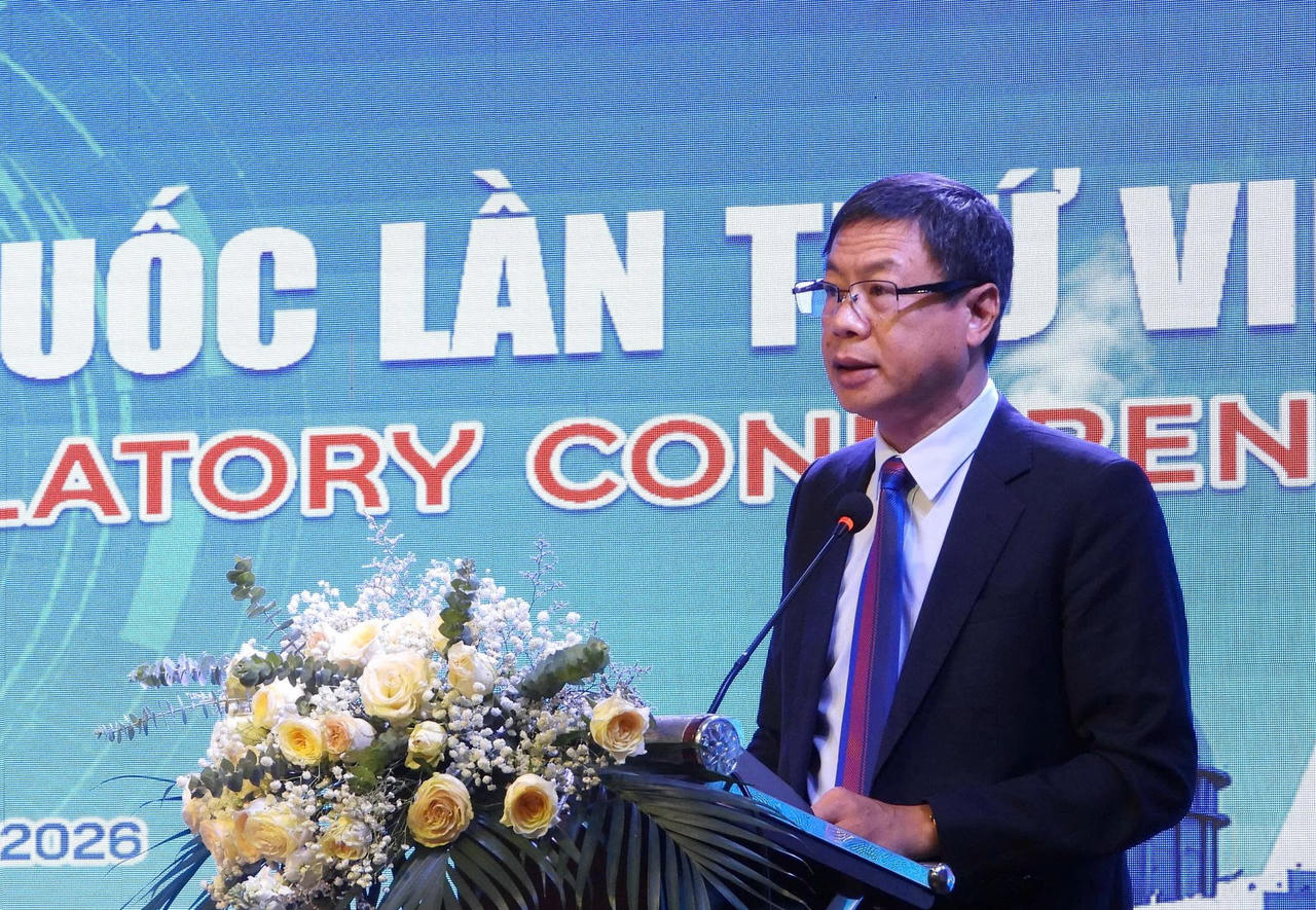 &Ocirc;ng L&ecirc; Xu&acirc;n Định - Thứ trưởng Bộ Khoa học v&agrave; C&ocirc;ng nghệ, ph&aacute;t biểu kết luận hội nghị. (Ảnh: C&ocirc;ng Hoan)