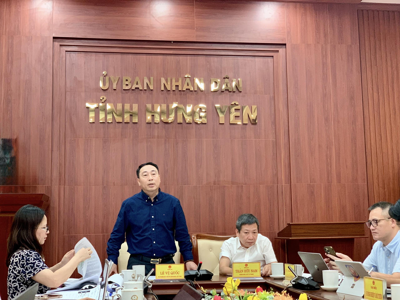 Đo&agrave;n kiểm tra của Bộ Tư ph&aacute;p l&agrave;m việc tại Hưng Y&ecirc;n về c&ocirc;ng t&aacute;c đăng k&yacute; biện ph&aacute;p bảo đảm v&agrave; bồi thường nh&agrave; nước