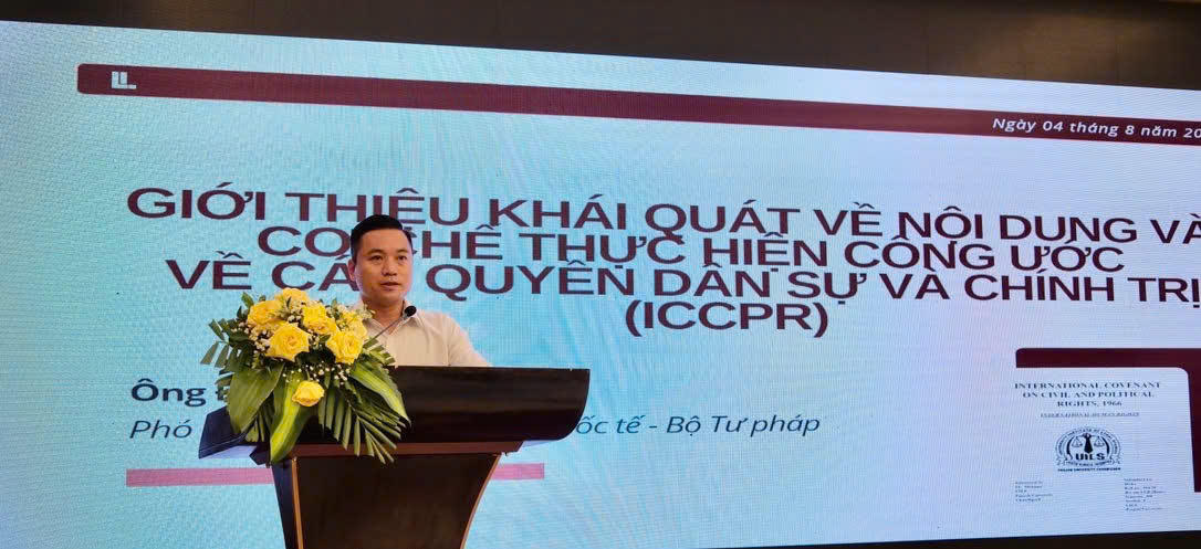 &Ocirc;ng Đ&agrave;o Qu&yacute; Lộc, Ph&oacute; Vụ trưởng Vụ Hợp t&aacute;c quốc tế, Bộ Tư ph&aacute;p