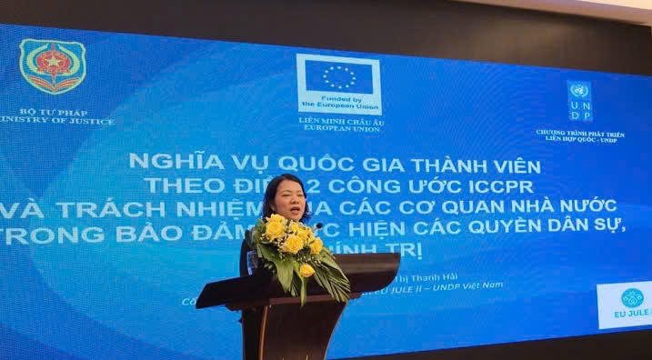 Tăng cường triển khai thực hiện C&ocirc;ng ước ICCPR v&agrave; c&aacute;c khuyến nghị của Ủy ban Nh&acirc;n quyền Li&ecirc;n hợp quốc
