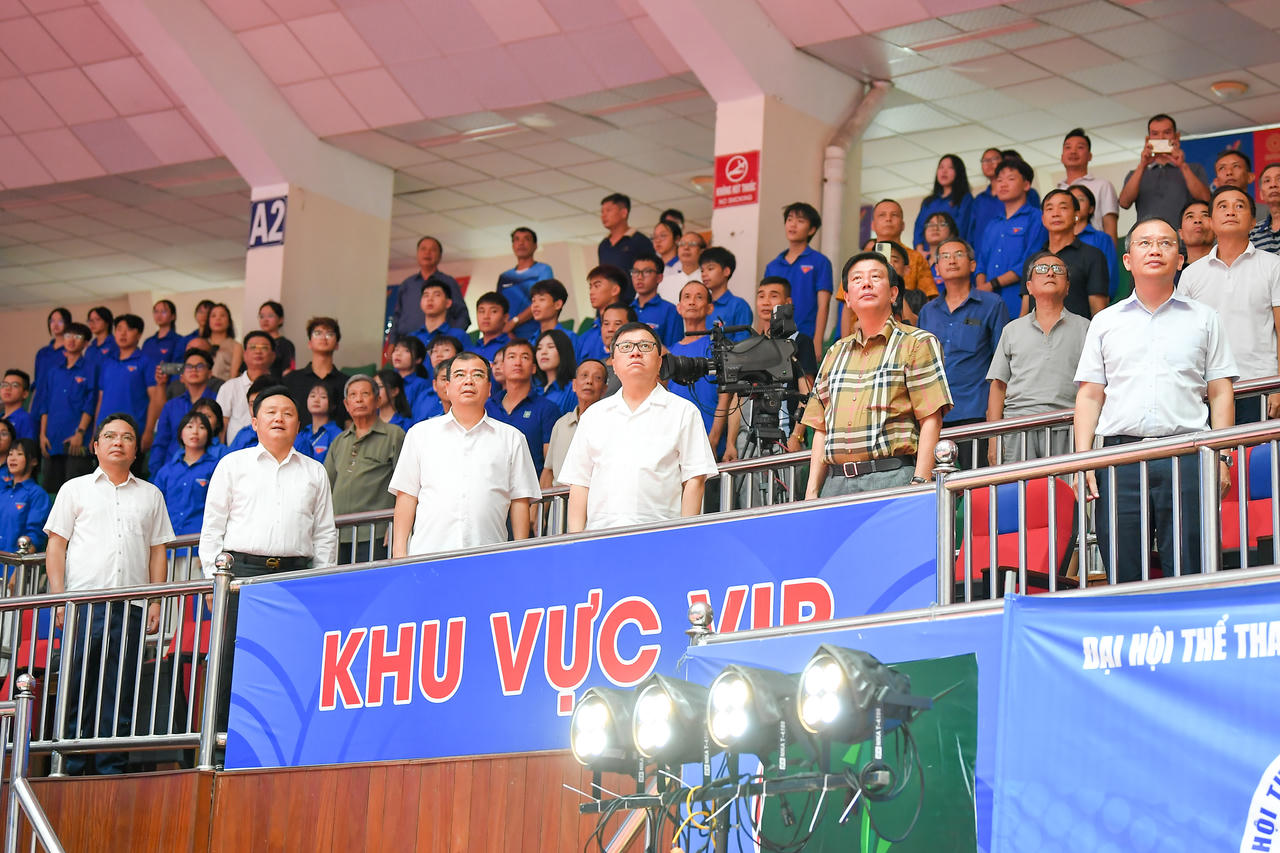 C&aacute;c đại biểu tham dự lễ Bế mạc. (Ảnh Đ&ocirc;ng Bắc)
