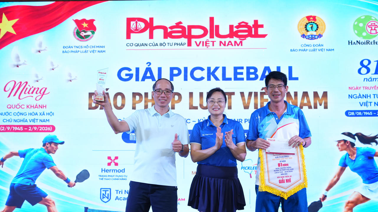 Giải Pickleball – Báo Pháp luật Việt Nam 2026: Lan tỏa tinh thần đoàn kết, gắn bó và sẻ chia