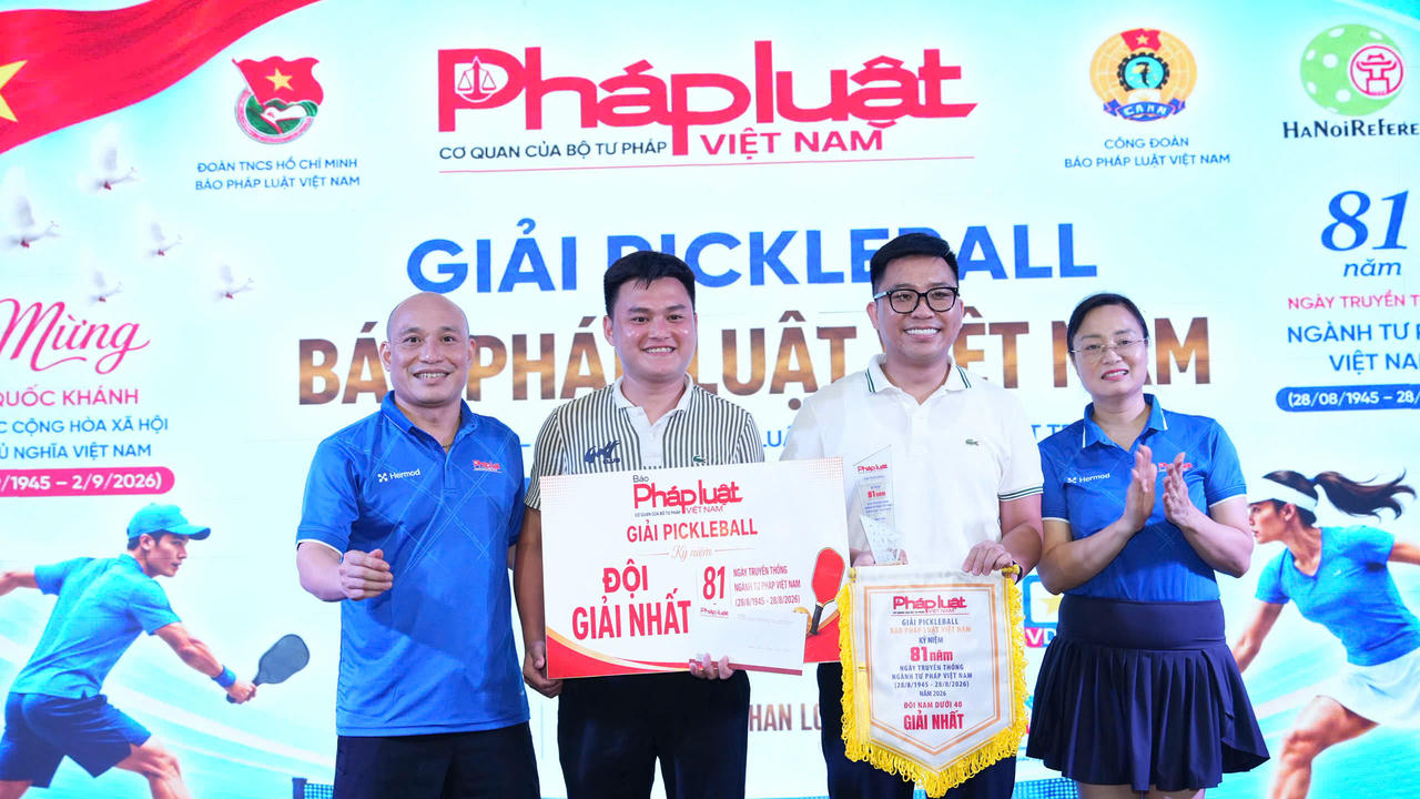 Giải Pickleball – Báo Pháp luật Việt Nam 2026: Lan tỏa tinh thần đoàn kết, gắn bó và sẻ chia