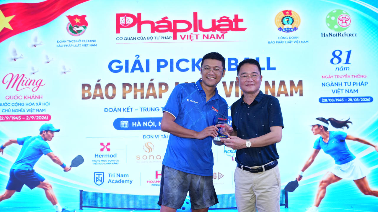 Giải Pickleball – Báo Pháp luật Việt Nam 2026: Lan tỏa tinh thần đoàn kết, gắn bó và sẻ chia