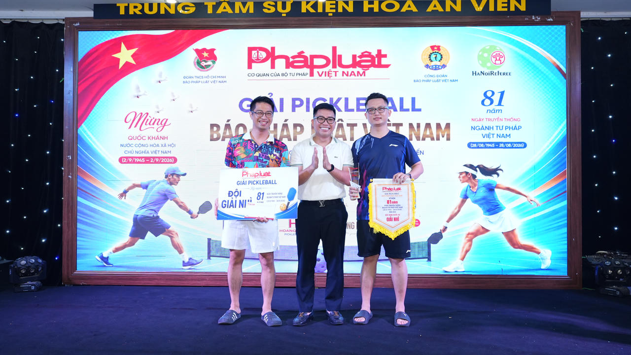 Giải Pickleball – Báo Pháp luật Việt Nam 2026: Lan tỏa tinh thần đoàn kết, gắn bó và sẻ chia