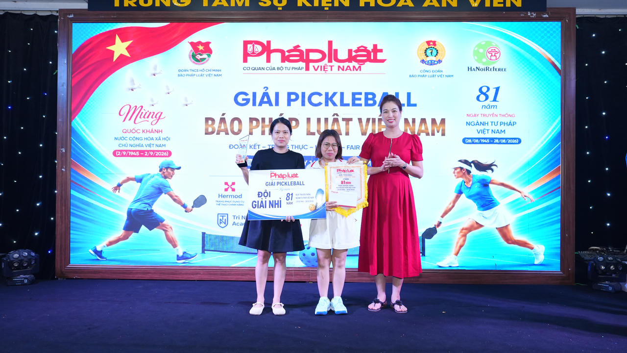 Giải Pickleball – Báo Pháp luật Việt Nam 2026: Lan tỏa tinh thần đoàn kết, gắn bó và sẻ chia