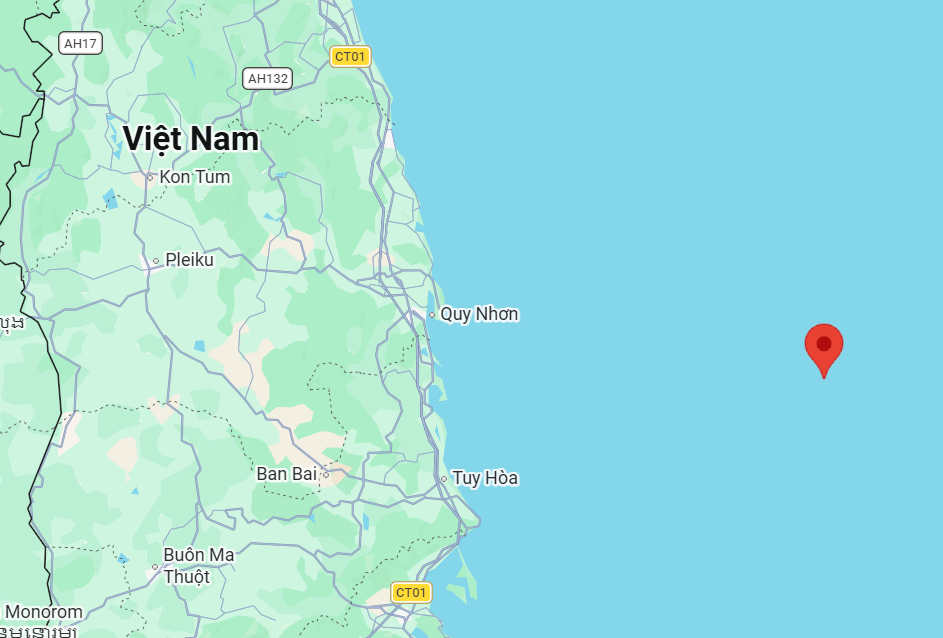 Vị tr&iacute; t&agrave;u c&aacute; bị ch&igrave;m. Ảnh: VISHIPEL