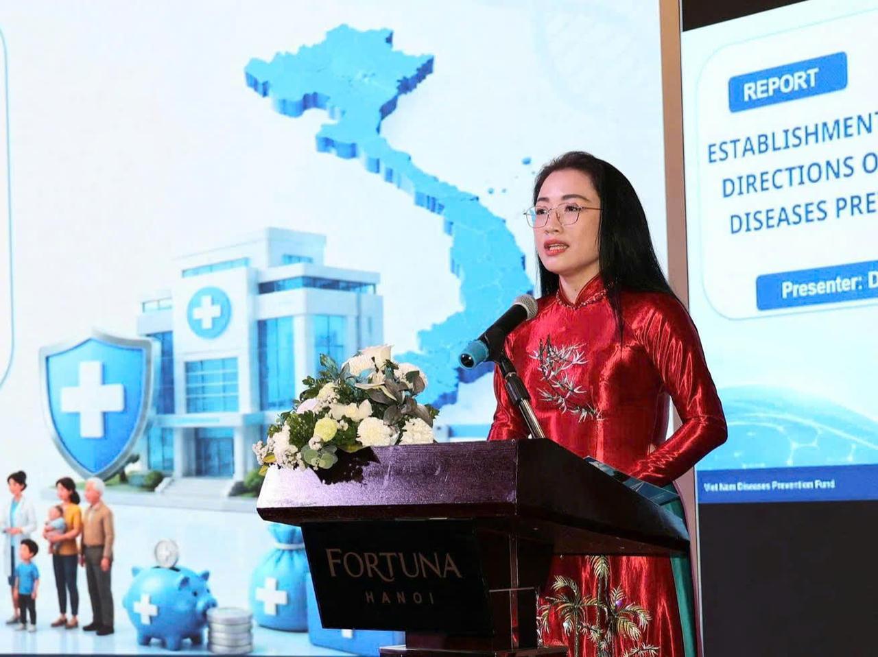 TS.BS Trần Kh&aacute;nh Thu - Gi&aacute;m đốc Quỹ Ph&ograve;ng bệnh ph&aacute;t biểu.