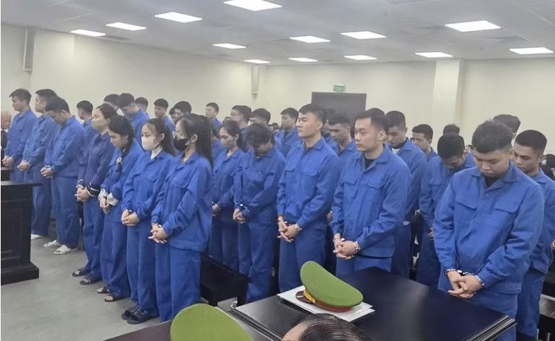 Hồ B&iacute;ch Ngọc v&agrave; đồng bọn tại phi&ecirc;n t&ograve;a bị x&eacute;t xử hồi th&aacute;ng 2/2026. Ảnh: H.C.