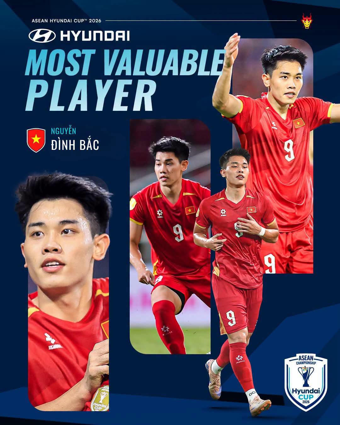 Đ&igrave;nh Bắc đ&atilde; c&oacute; một giải đấu xuất sắc để ph&aacute;t triển đỉnh cao (Ảnh Asean FC)