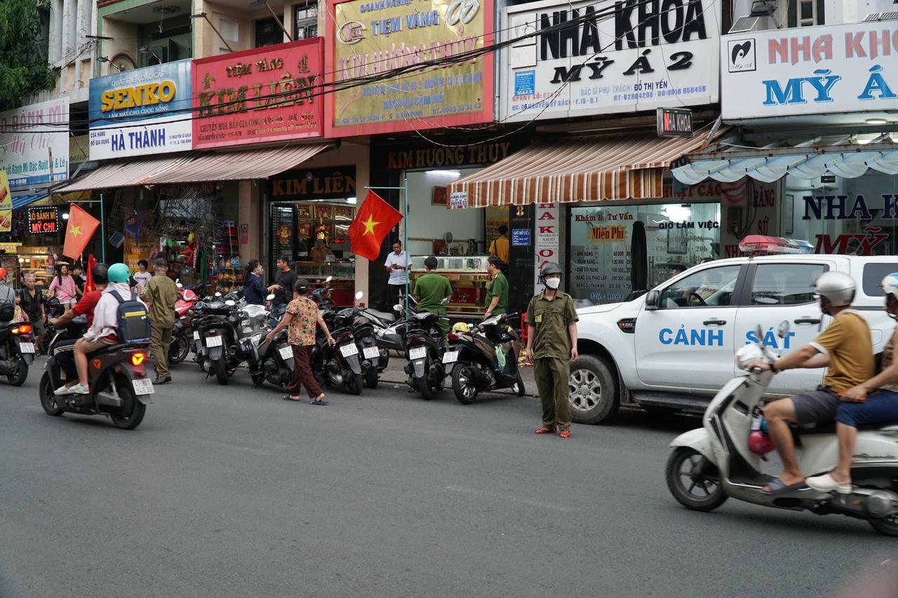 Tiệm v&agrave;ng nơi xảy ra vụ &aacute;n. (Ảnh: Bộ C&ocirc;ng an)