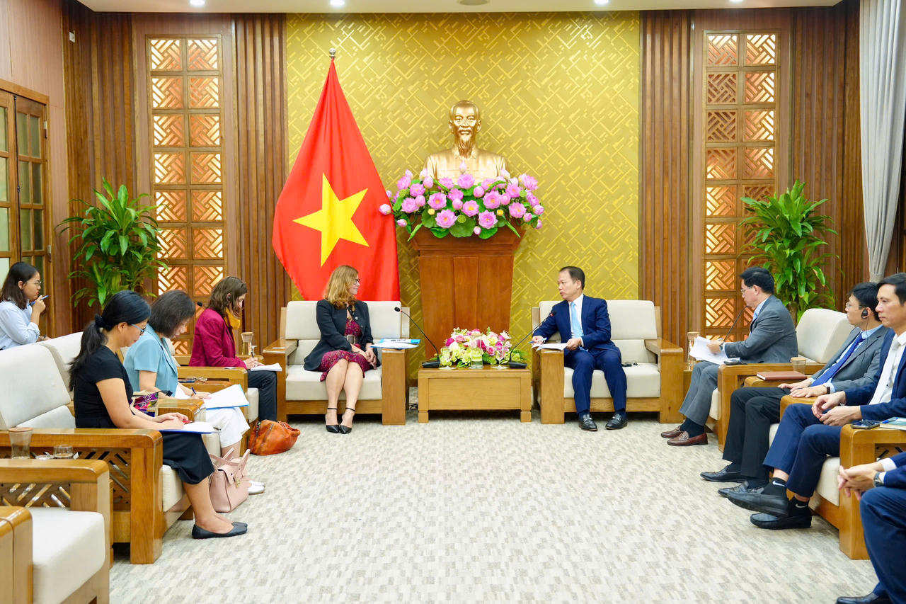 Quang cảnh buổi tiếp.