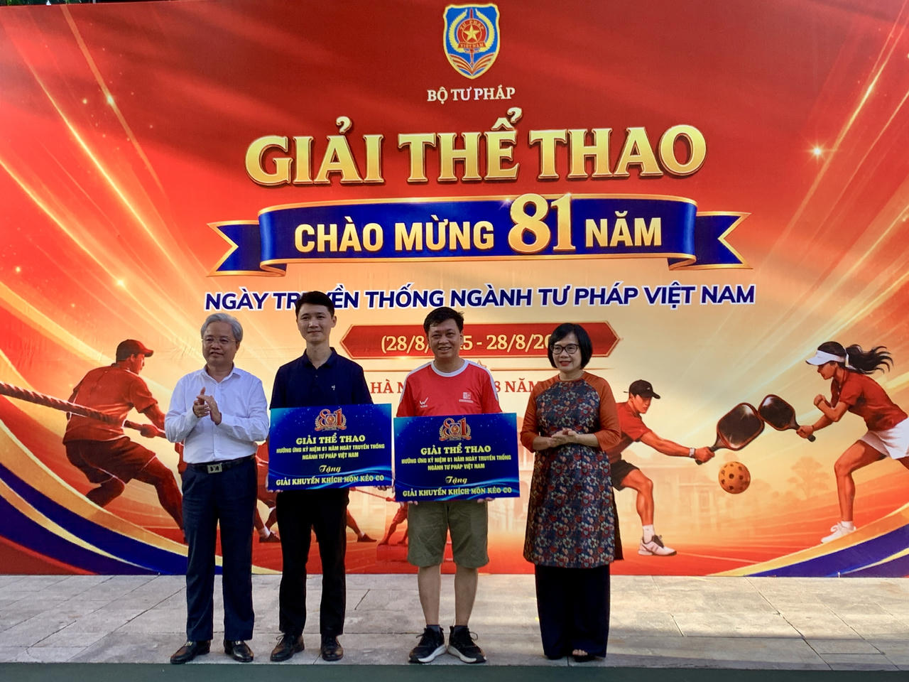 S&ocirc;i động giải thể thao mừng 81 năm ng&agrave;y truyền thống Ng&agrave;nh Tư ph&aacute;p
