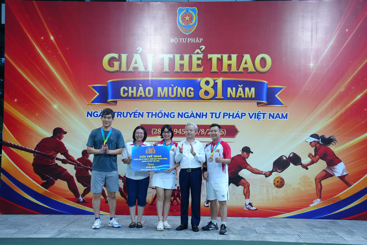 S&ocirc;i động giải thể thao mừng 81 năm ng&agrave;y truyền thống Ng&agrave;nh Tư ph&aacute;p