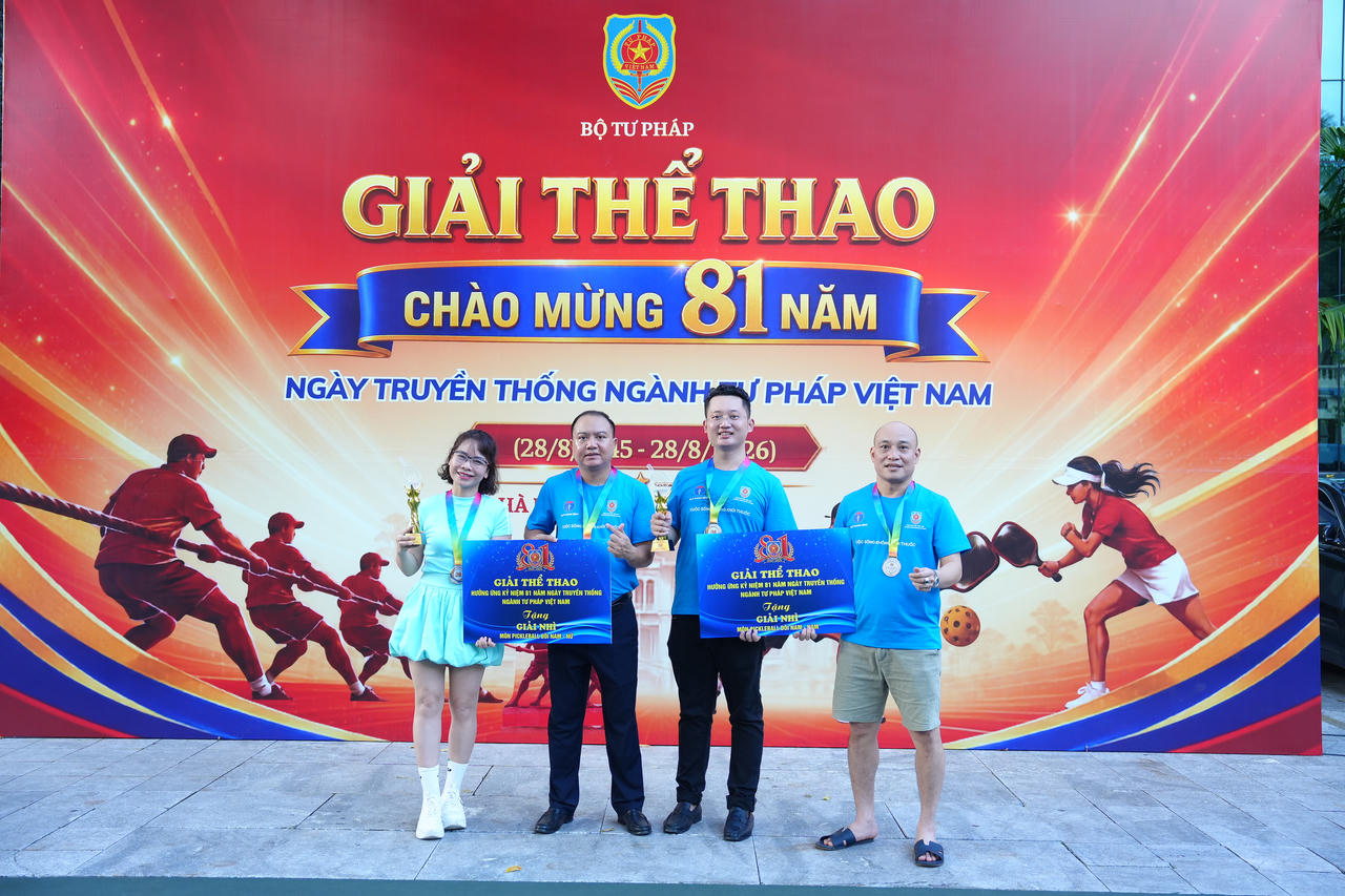S&ocirc;i động giải thể thao mừng 81 năm ng&agrave;y truyền thống Ng&agrave;nh Tư ph&aacute;p