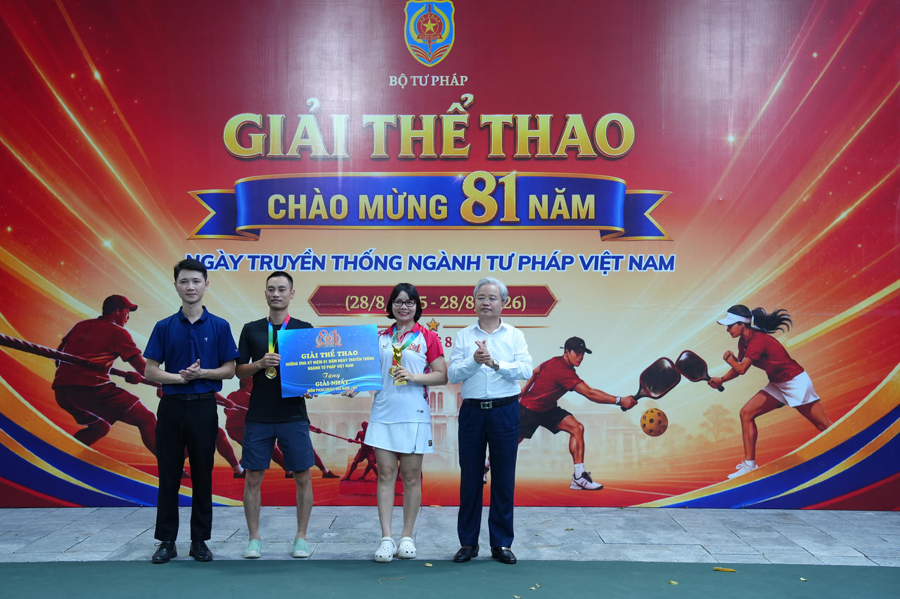 S&ocirc;i động giải thể thao mừng 81 năm ng&agrave;y truyền thống Ng&agrave;nh Tư ph&aacute;p