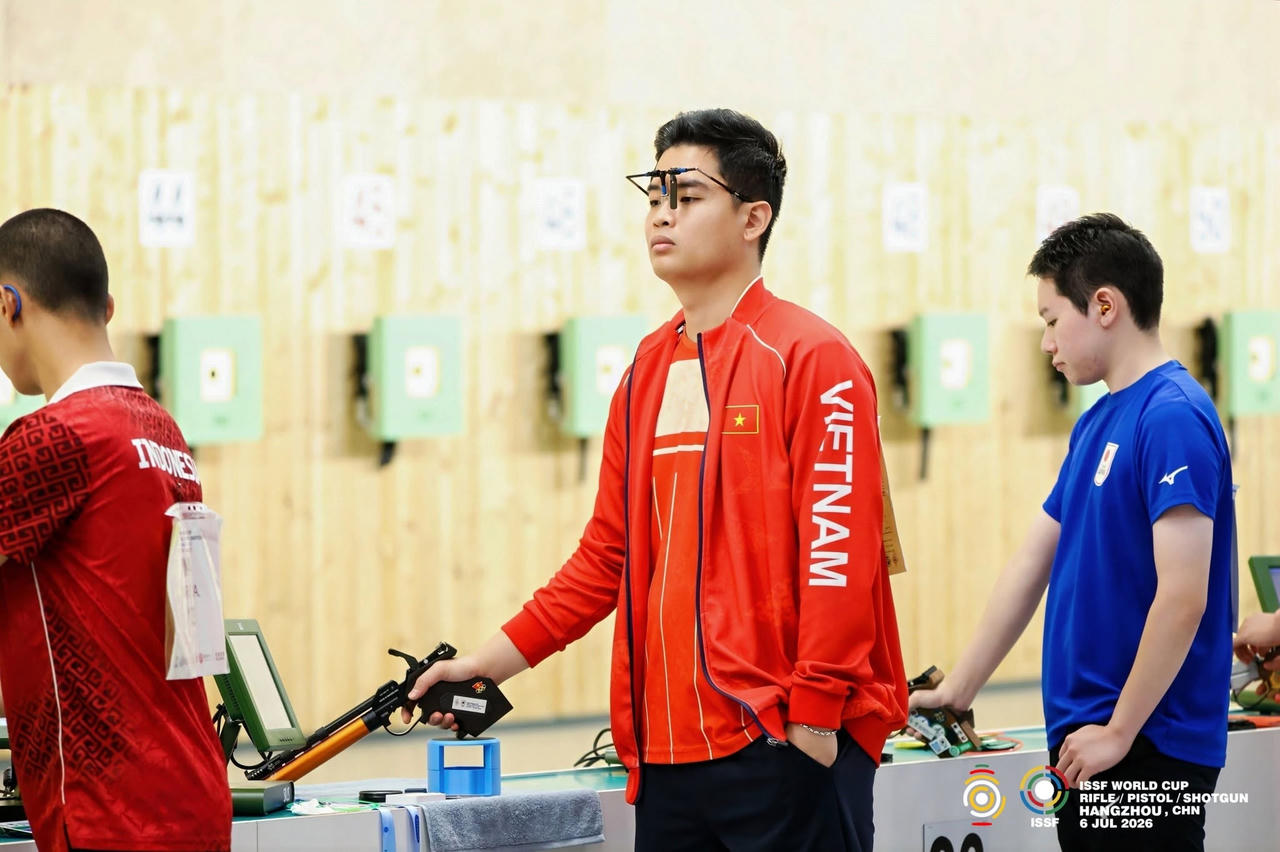 VĐV Bắn s&uacute;ng Phạm Quang Huy (Ảnh: nh&acirc;n vật cung cấp)