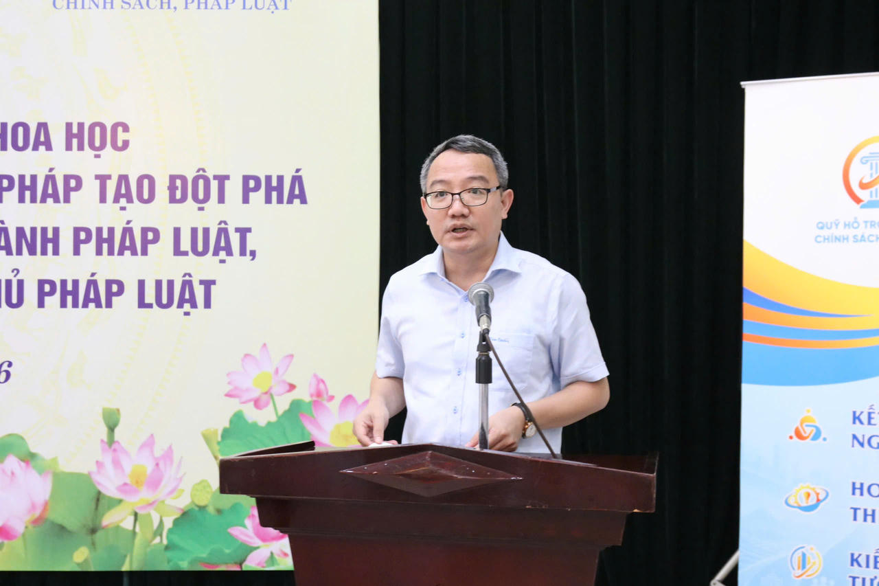 Cục trưởng Hồ Quang Huy ph&aacute;t biểu khai mạc.