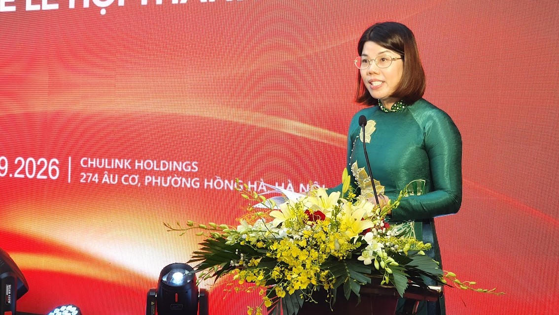 Ph&oacute; Gi&aacute;m đốc Sở Văn h&oacute;a tỉnh Tuy&ecirc;n Quang ph&aacute;t biểu tại buổi họp b&aacute;o. Ảnh: Nhật Nguy&ecirc;n.