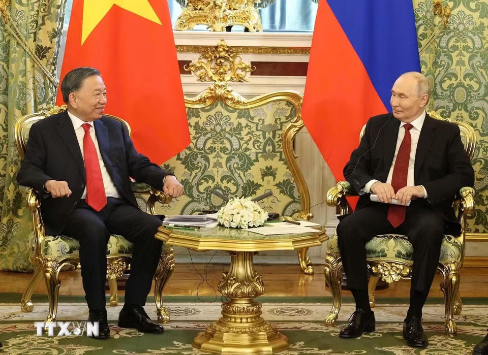 Tổng thống Nga Putin chủ tr&igrave; Lễ đ&oacute;n Tổng B&iacute; thư, Chủ tịch nước T&ocirc; L&acirc;m c&ugrave;ng Phu nh&acirc;n- Ảnh 5.