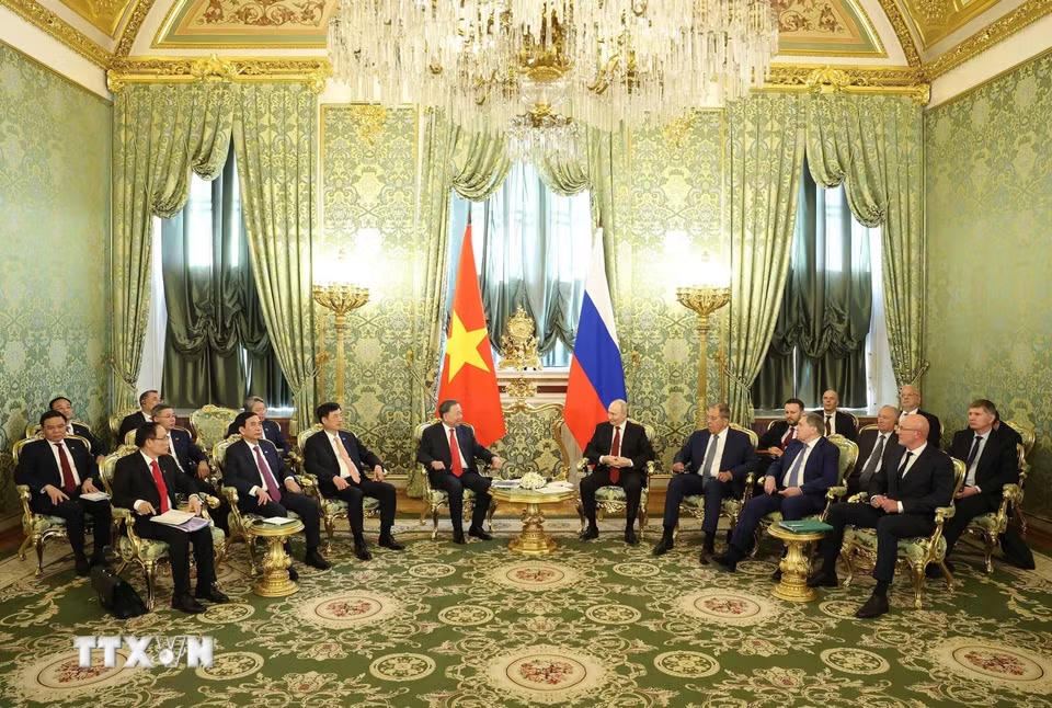 Tổng thống Nga Putin chủ tr&igrave; Lễ đ&oacute;n Tổng B&iacute; thư, Chủ tịch nước T&ocirc; L&acirc;m c&ugrave;ng Phu nh&acirc;n- Ảnh 6.